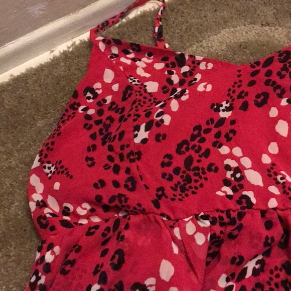 Torrid FUCHSIA PINK LEOPARD CHIFFON MIDI CAMI - Picture 4 of 6